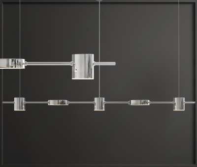 现代极简吊灯3D模型下载